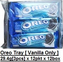 [ 27.6g x 12pkts x 12boxes ] Oreo Tray [ Halal ]