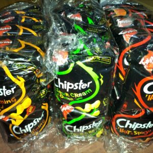 [ 60g x 10pkts ] Chipsters [ Hot & Spicy / Sour Cream / Flaming BBQ ] Halal