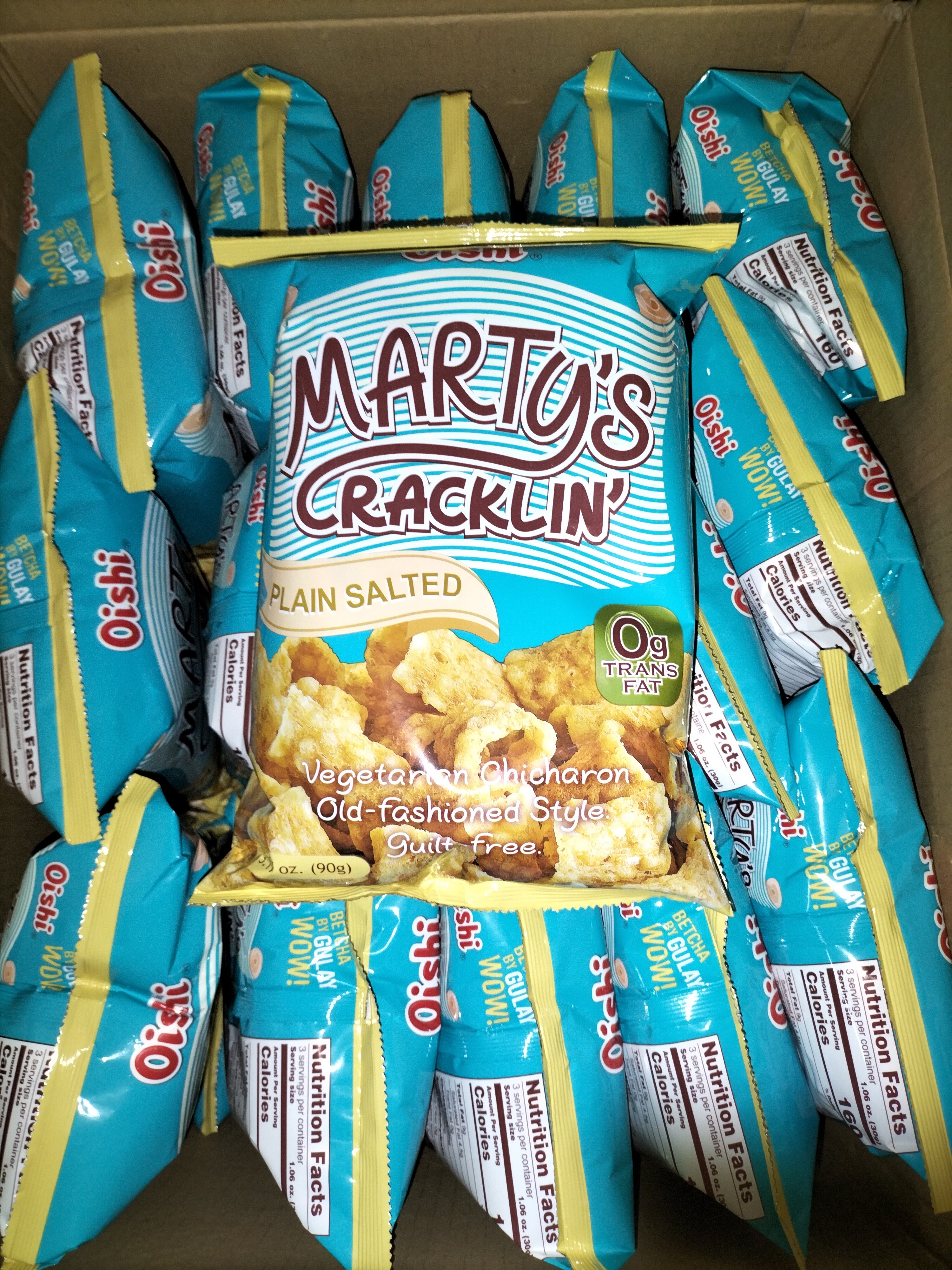 [ 90g x 10pkt ] Oishi Marty's Crunch [ Plain ]