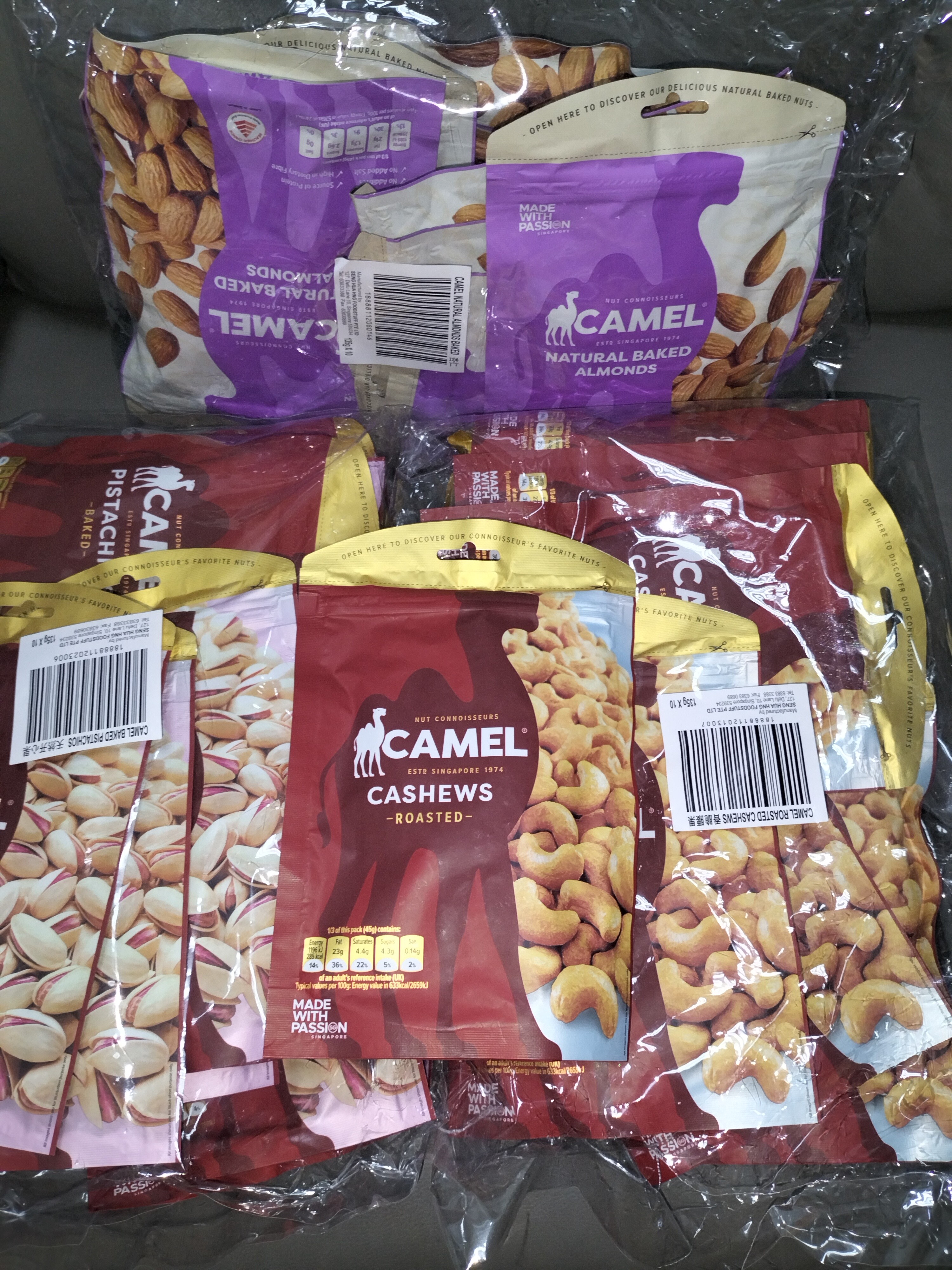 Camel [Cashew nuts / Almonds / Pistachios] 150g x 10pkts