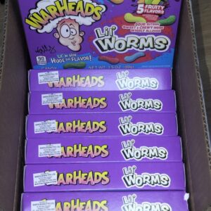 [ 99g x 12boxes ] Warheads Sour Lil' Worm